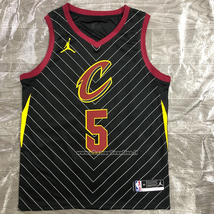Maglia Cleveland Cavaliers Dennis Smith Jr. #5 Statement 2020-21 Nero